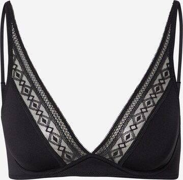 ETAM Triangle Bra in Black: front