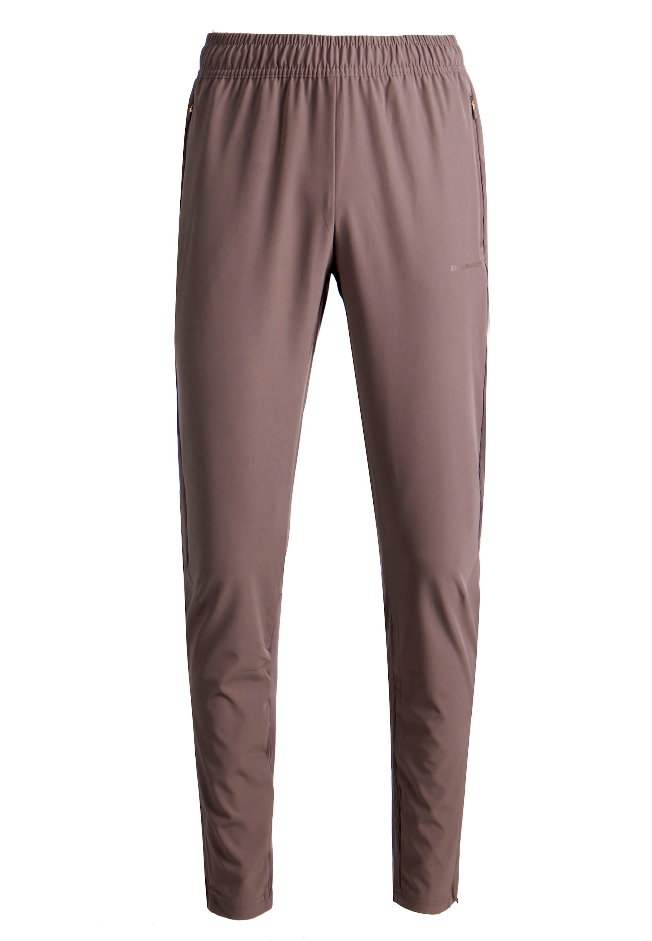 ENDURANCE Slim fit Workout Pants 'Medear' in Brown: front