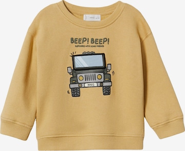 MANGO KIDS Sweatshirt 'Jeep' i gul: framsida