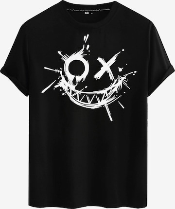 RMK Shirt 'Joker Smiley' in Schwarz: Vorderseite