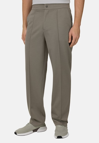 Boggi Milano Regular Pantalon 'Wooltech' in Grijs: voorkant