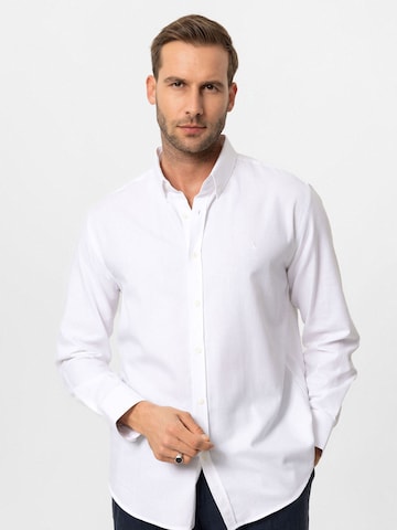 Comfort fit Camicia business di Antioch in bianco