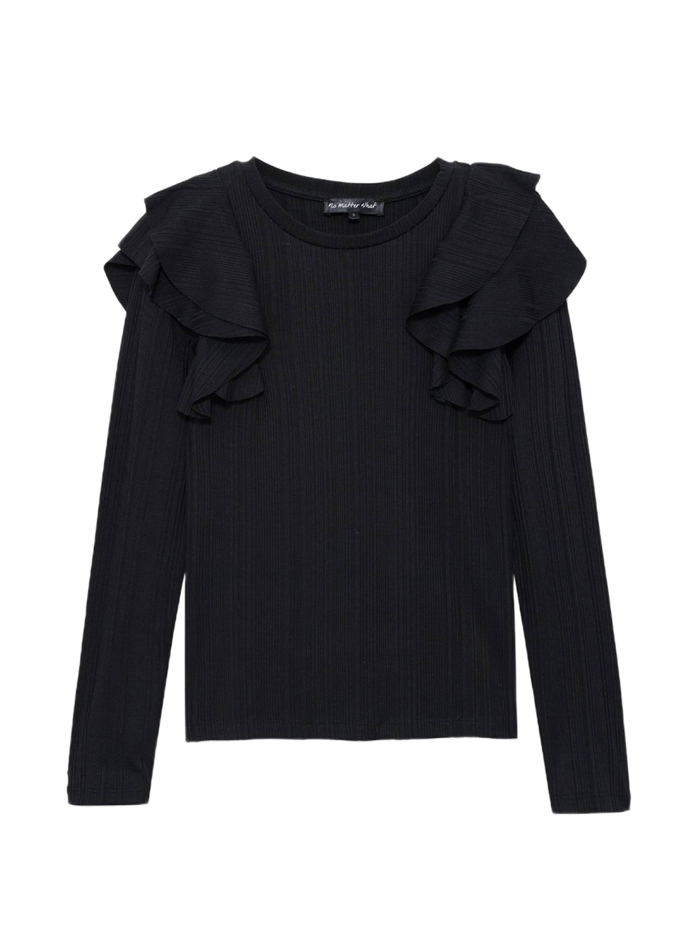 No Matter What Shirt in Black: front