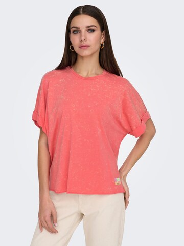 T-shirt 'ONLMINNA' ONLY en rose : devant