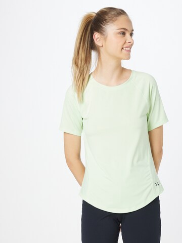 T-shirt fonctionnel UNDER ARMOUR en vert : devant