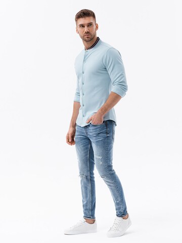 Ombre Slim Fit Hemd 'K542' in Blau