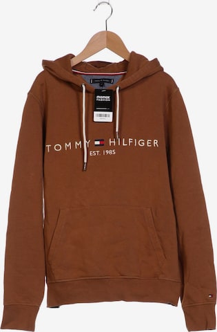 TOMMY HILFIGER Sweatshirt & Zip-Up Hoodie in M in Brown: front
