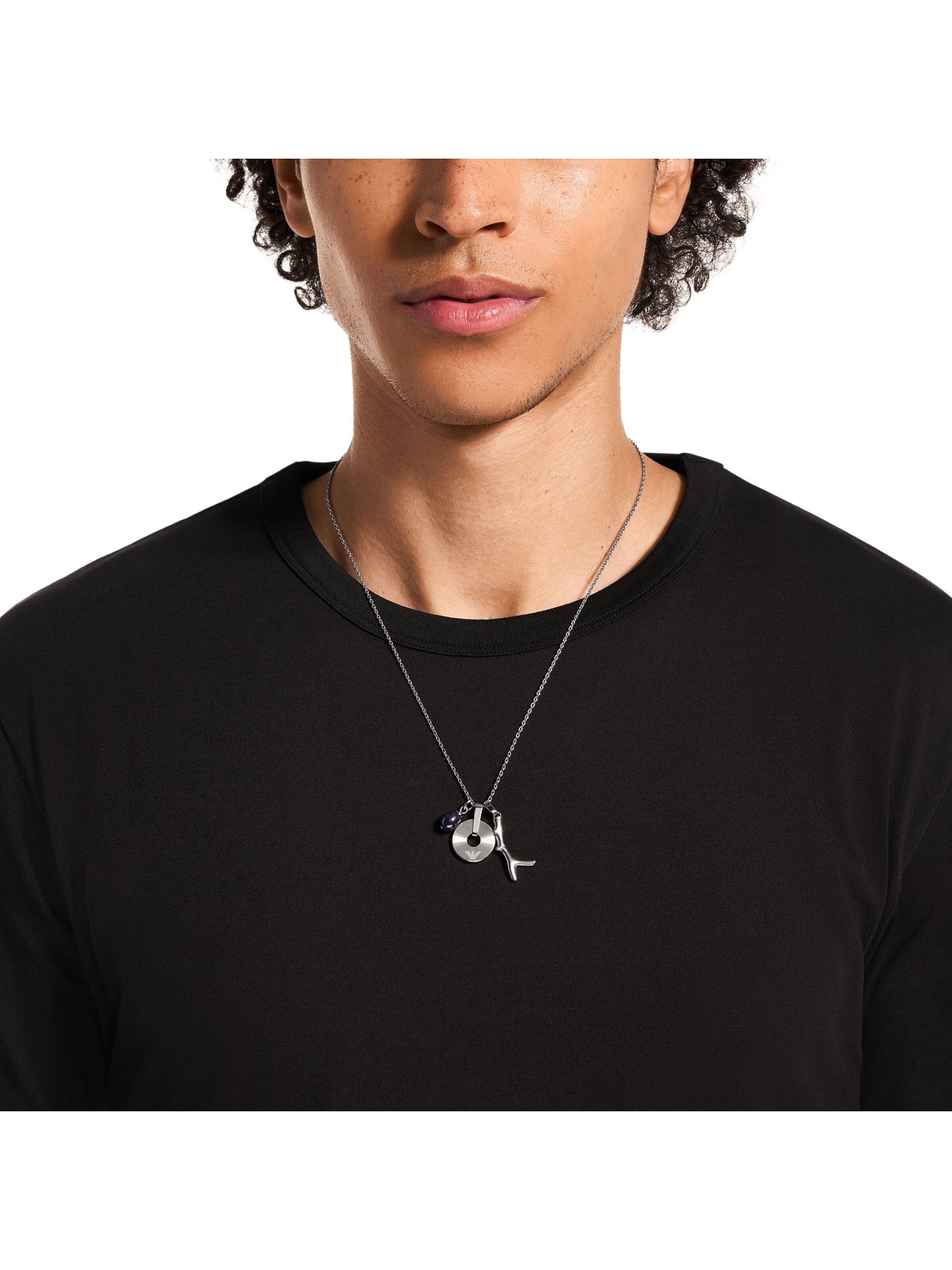 Emporio Armani Necklace in Silver: front