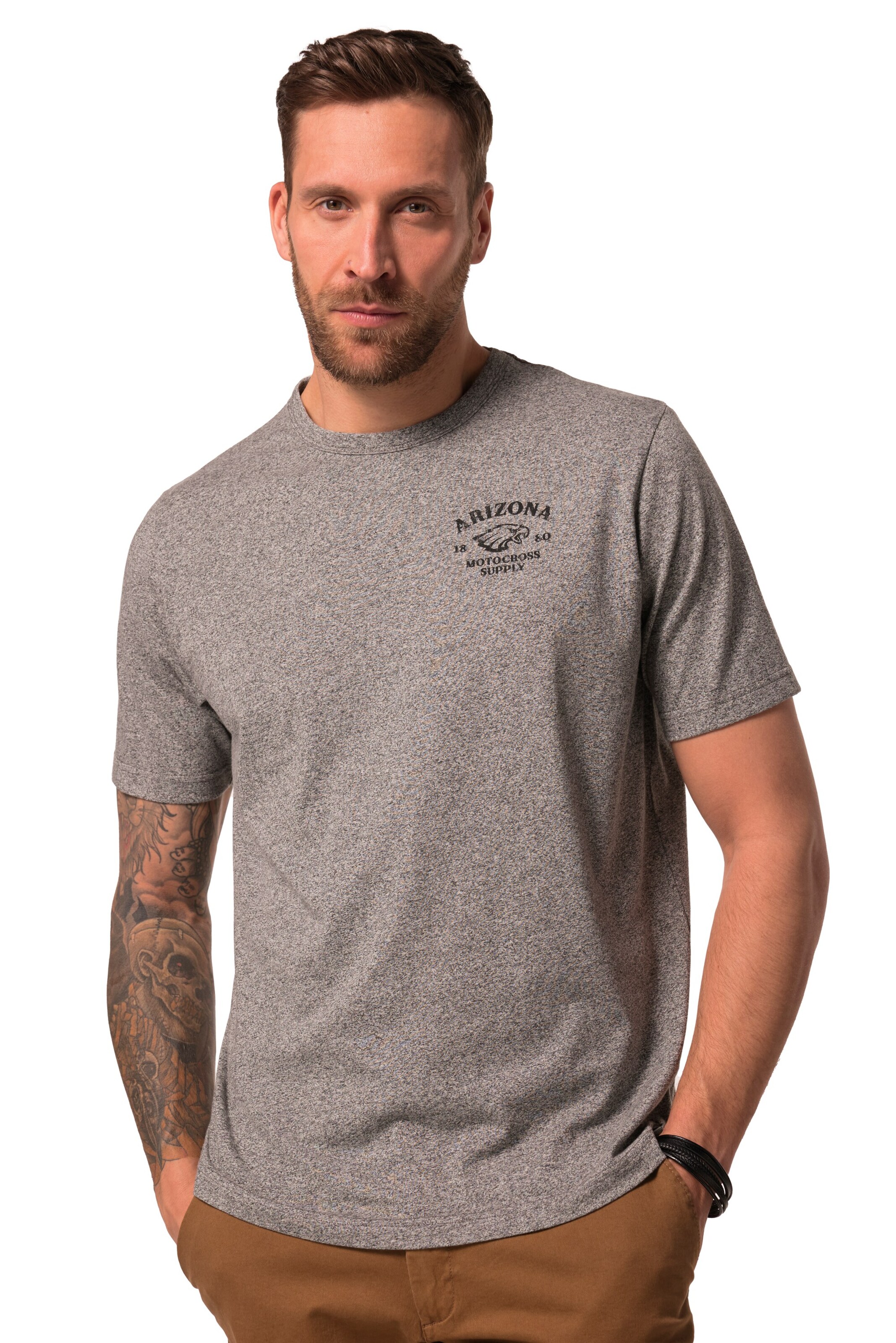 T-Shirt JP1880 en gris : devant