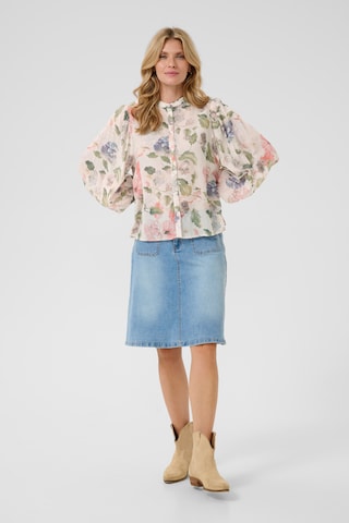 Cream Blouse 'Hailey' in Pink
