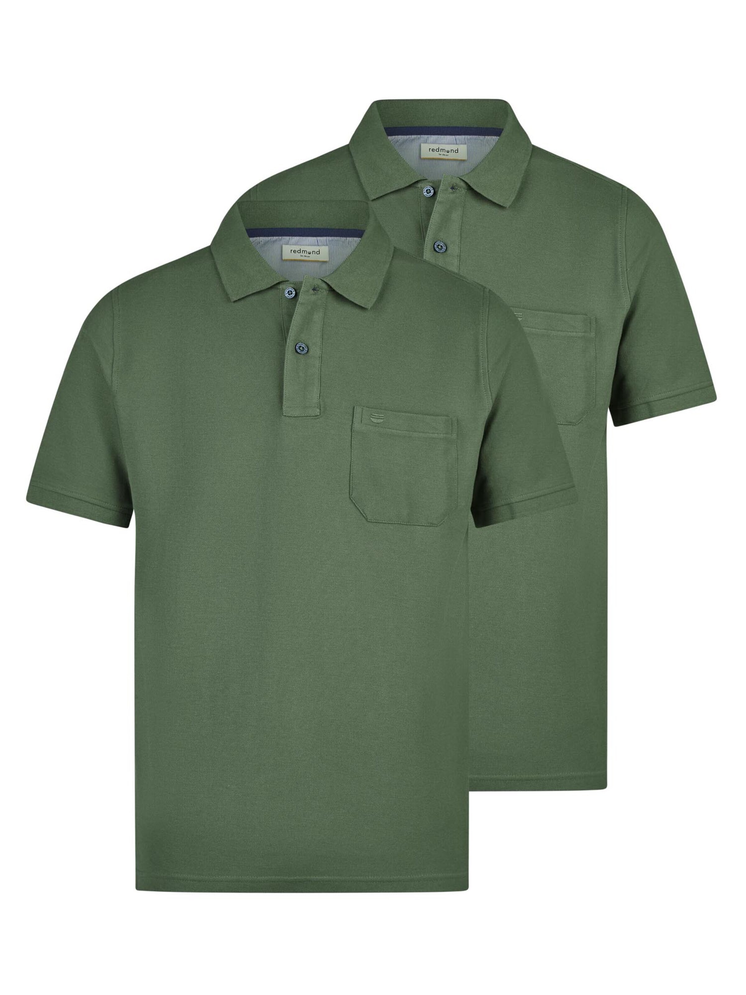 redmond Shirt 'Basic'‌‌‌‌ in Grün: Vorderseite