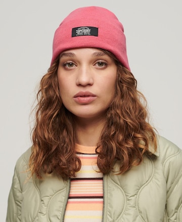 Superdry Beanie in Pink: front
