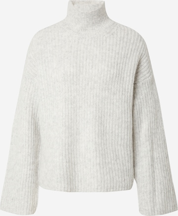 Gina Tricot Sweater in Grey: front