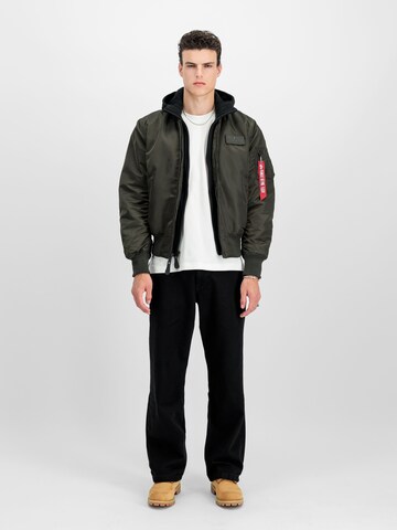 ALPHA INDUSTRIES Between-Season Jacket 'MA-1 D-Tec' in Green