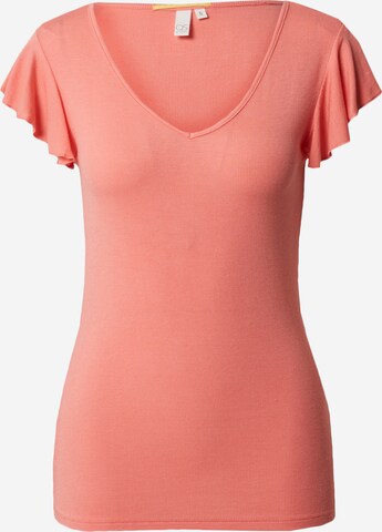 QS T-shirt i rosa: framsida