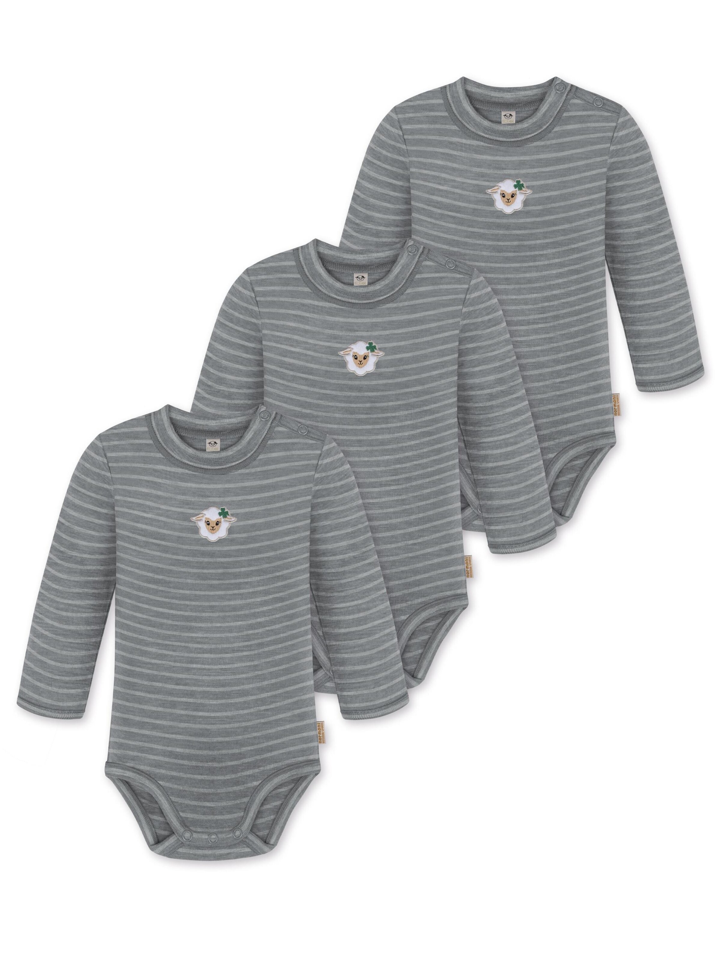 Barboteuse / body 'Tuai' normani en gris : devant