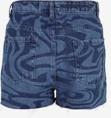 Misspap Regular Shorts 'Marble' in Blau