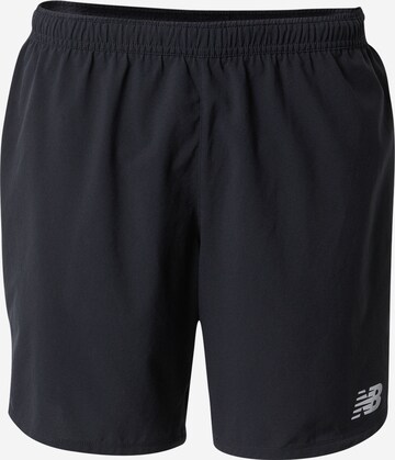 new balance Regular Workout Pants 'Impact Run' in Black: front