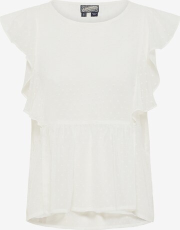 DreiMaster Vintage - Blusa en blanco: frente