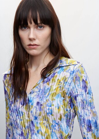 MANGO Blouse 'Bouquet' in Blue