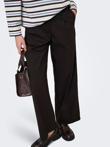 JDY Loose fit Pants 'JDYMio' in Brown