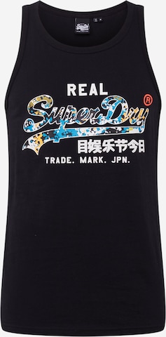 Superdry Regular Fit Tanktop in Schwarz: predná strana