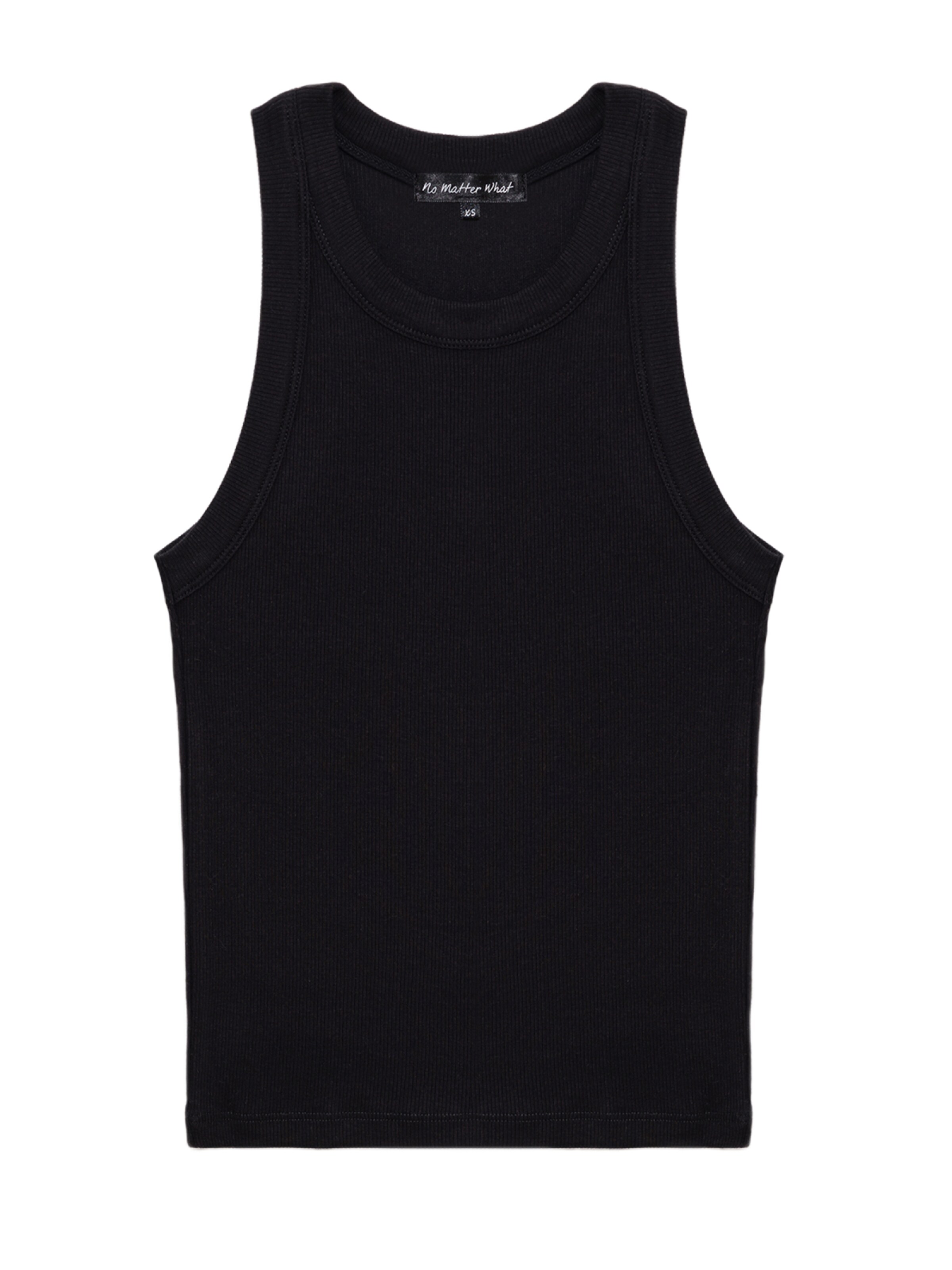 No Matter What Top in Schwarz: Vorderseite