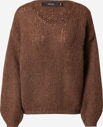 VERO MODA Pullover 'ERIN' in Braun: predná strana