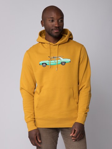 Watapparel Sweatshirt 'Surf Car' in Yellow: front