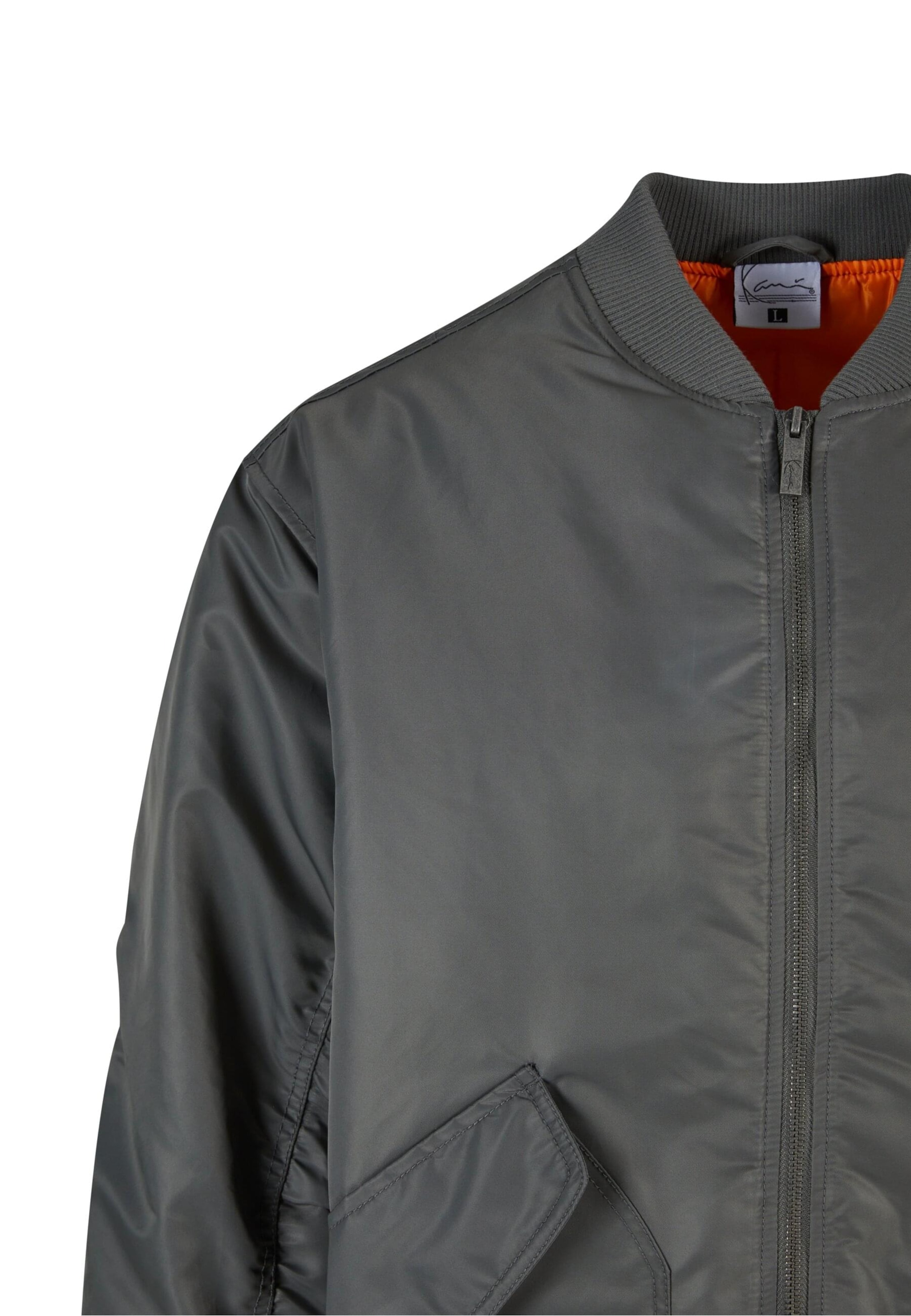 Karl Kani Φθινοπωρινό και ανοιξιάτικο μπουφάν 'Distressed' σε γκρι