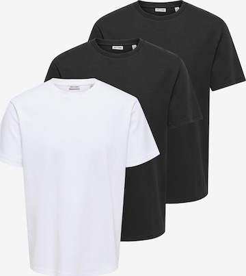 Only & Sons Shirt 'Caspian' in Black: front