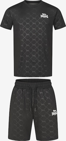 LONSDALE Treenipuku 'Prestwood' värissä musta: etupuoli