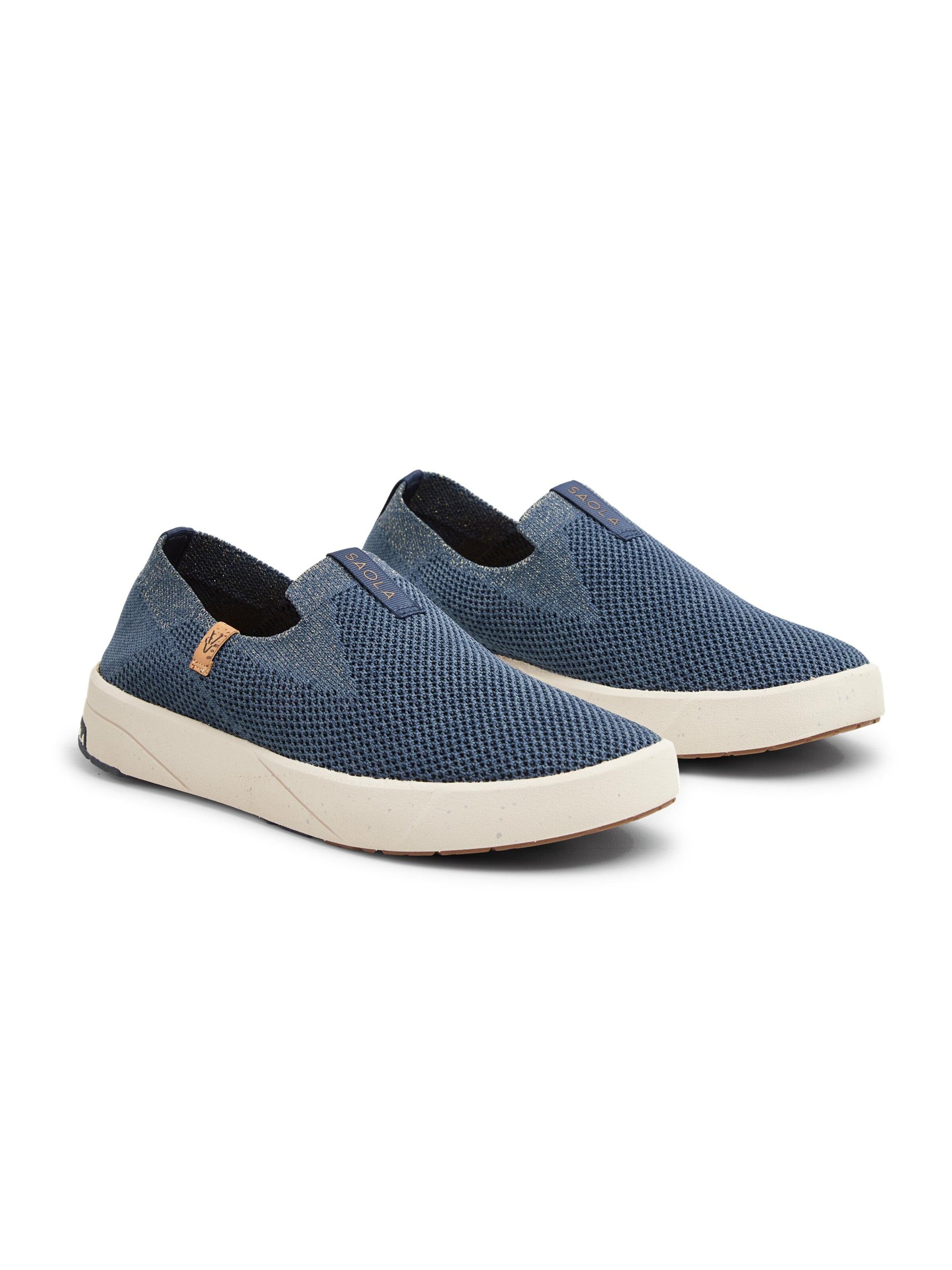 SAOLA Slipper 'Bali W Navy Gold' in Blau