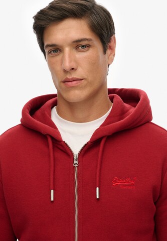 Veste de survêtement Superdry en rouge