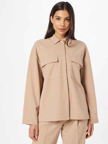 Camicia da donna 'Sandy' di LENI KLUM x ABOUT YOU in beige: frontale