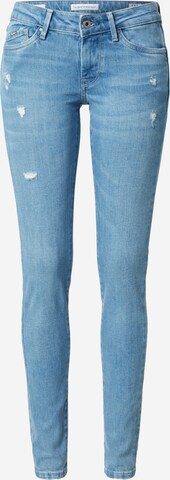 Jean 'Pixie' Pepe Jeans en bleu : devant