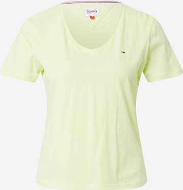 Tommy Jeans Shirt in Groen: voorkant