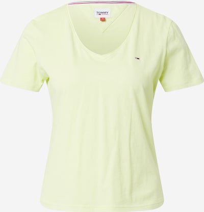 Tommy Jeans Shirt in de kleur Limoen, Productweergave