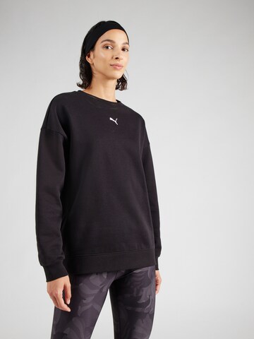 PUMA - Camiseta deportiva 'ESS' en negro: frente