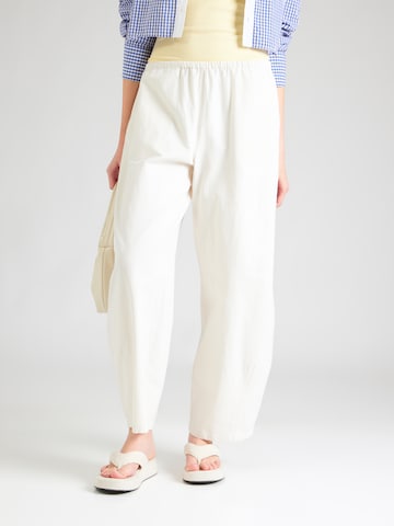 WEEKDAY Barrel Byxa i beige: framsida