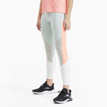 Skinny Pantalon de sport 'Pearl' PUMA en gris : devant