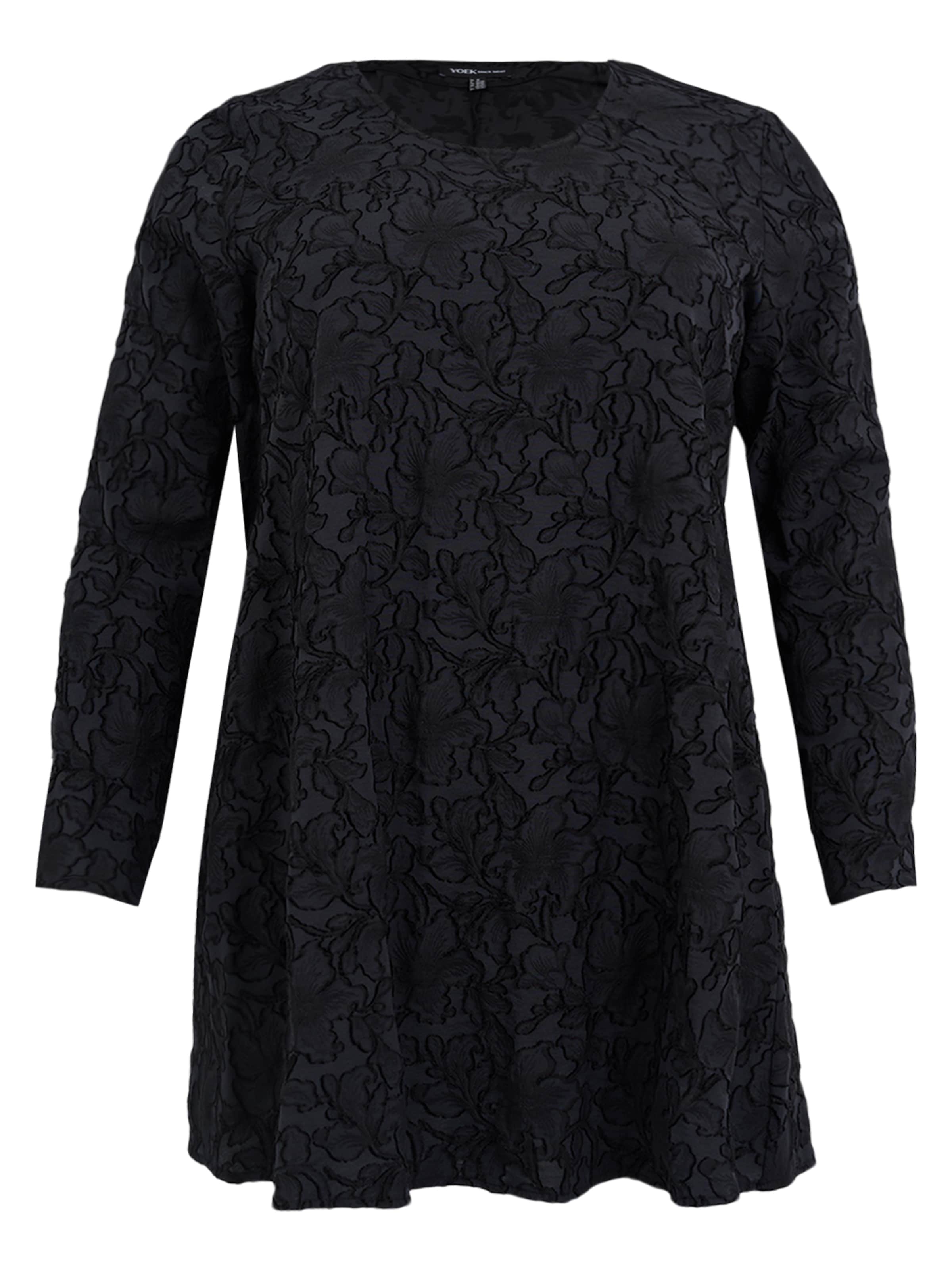 YOEK Tuniek in Zwart: voorkant