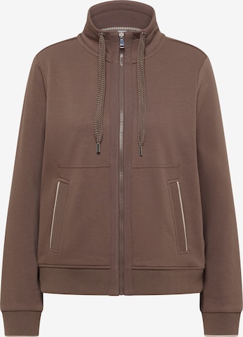 CECIL Sweatjacke in Braun: Vorderseite
