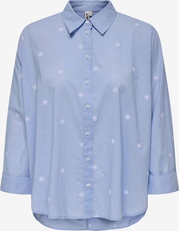 Chemisier 'CARNEW' ONLY Carmakoma en bleu : devant