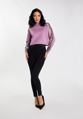 faina - Pullover 'Nelice' em roxo