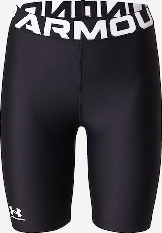 UNDER ARMOUR Skinny Workout Pants 'Authentics' in Black: front