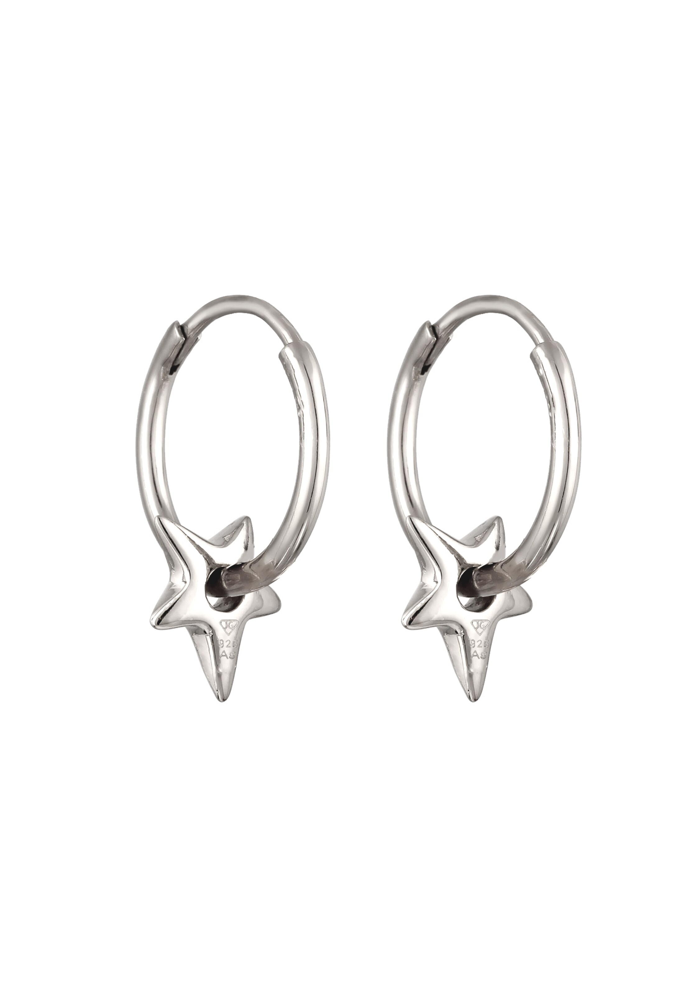 ELLI Oorbellen 'Sterne' in Zilver