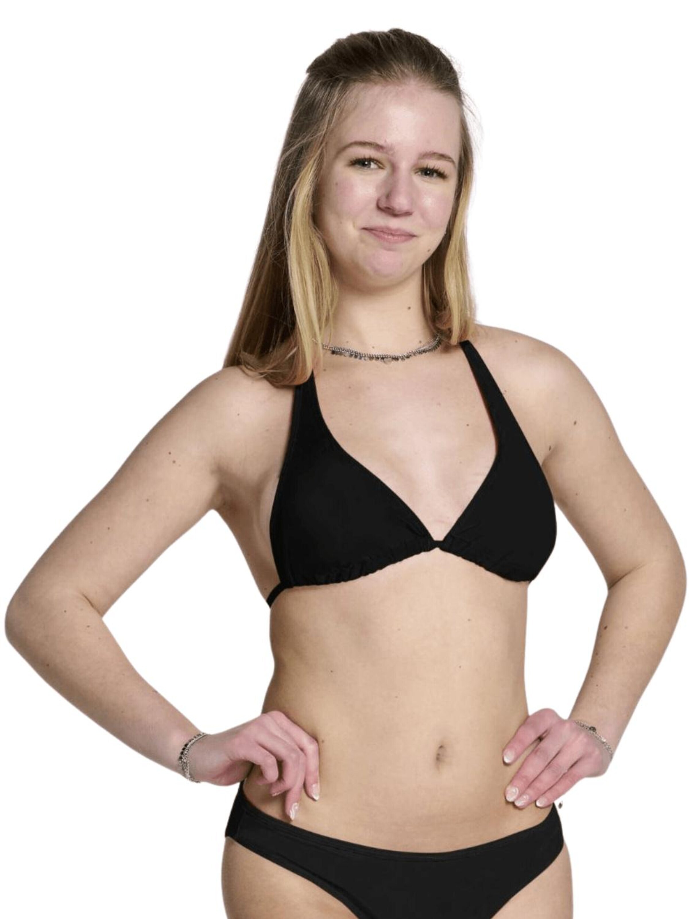 Moodies Undies Triangle Bikini in Black: front