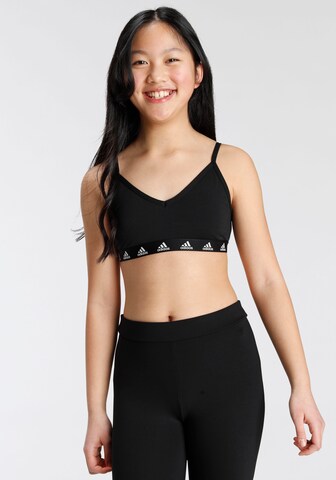 juoda ADIDAS SPORTSWEAR Sportinio stiliaus apatiniai drabužiai 'Purebare Light Support ': priekis