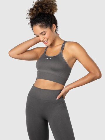 Bustier Soutien-gorge de sport 'Noami' Smilodox en gris : devant